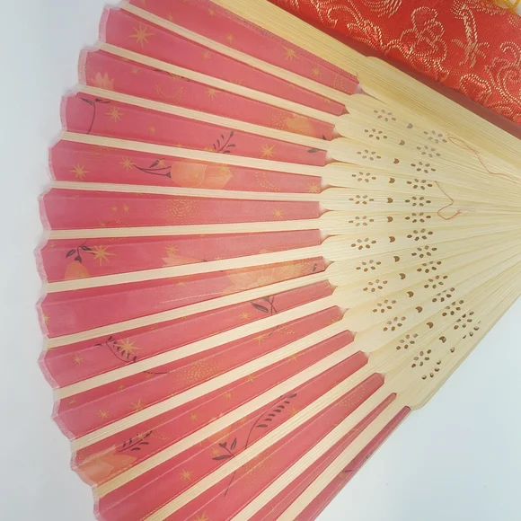 Two Wooden Hand Fans - Picture 6 of 8